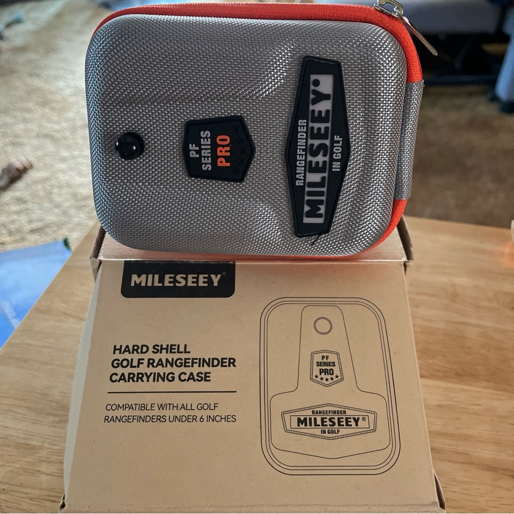 Gray and Orange Rangefinder Carrying Case